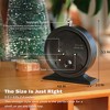 Aoibox Vintage Metal Table Clock with Light & Silent Analog Movement for Living Room, Shelf, Bedside, Home Decor (Black) - 4 of 4