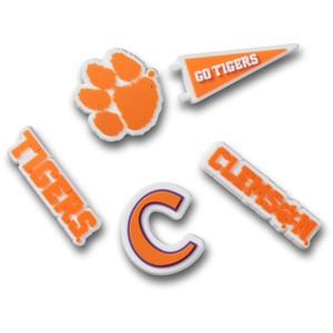 Crocs Jibbitz Clemson University Sports Shoe Charms 5pk - 1 of 4