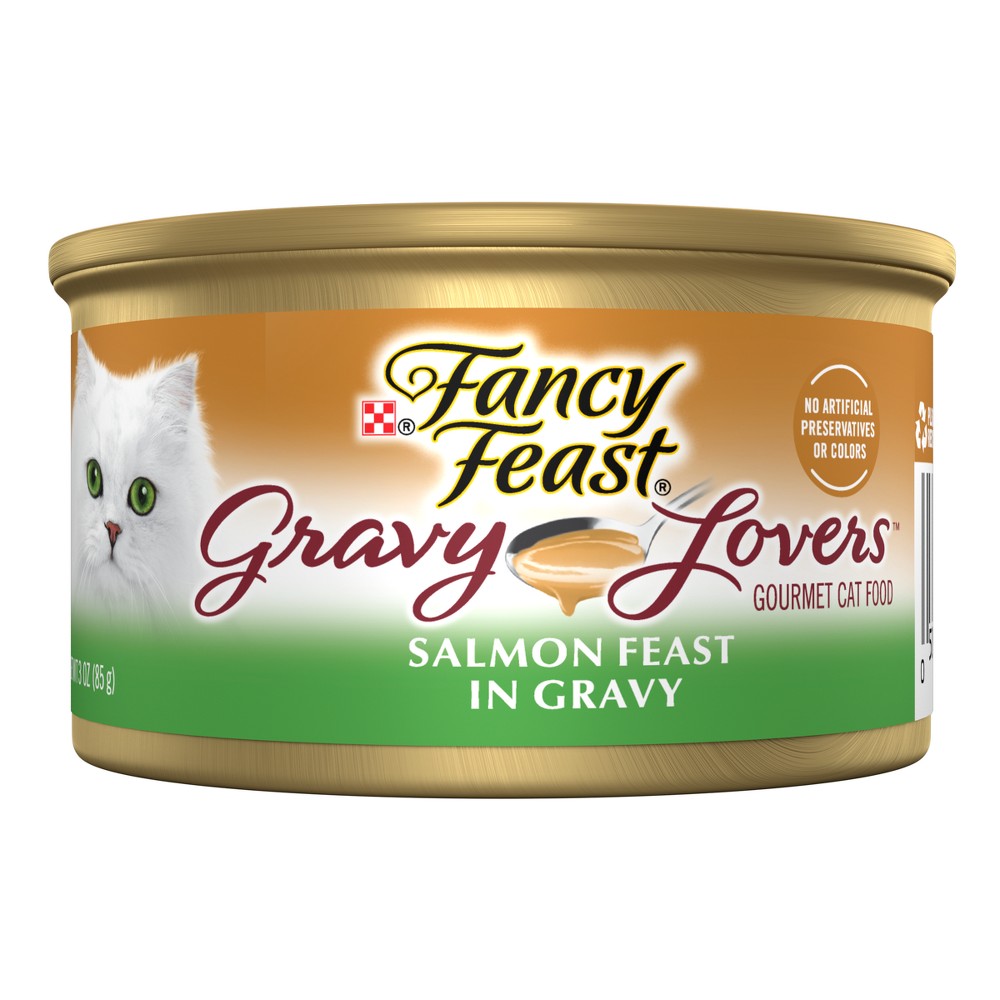 UPC 050000578412 product image for Purina Fancy Feast Gravy Lovers Gourmet Wet Cat Food Salmon Feast In Fish Flavor | upcitemdb.com