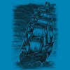 Boy's Design By Humans Caleuche Ghost Pirate Ship - Blackline By RobertoJL T-Shirt - 2 of 3
