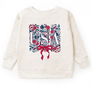 The Juniper Shop USA Floral Coquette Youth Sweatshirt - 1 of 4