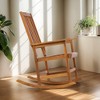 VASIP Acacia Wood Indoor Rocking Chair, Outdoor Solid Wood Patio Furniture for Front Porch, Deck and Garden - 2 of 4
