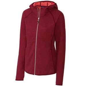 Cutter & Buck Mainsail Sweater-Knit Hoodie Womens Full Zip Jacket - 1 of 2