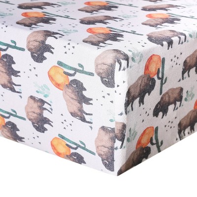 copper pearl fitted crib sheet