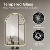 ALEXOUN 28"x48"Arched Mirror for Bathroom,Anti-Fog,Modern VanityMirror, Perfect for over Sink,Black Frame - 2 of 4