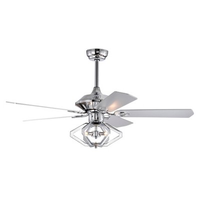 YUHAO 52 Inch Indoor Modern and Contemporary Ceiling Fan with Light and Remote Control