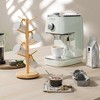 Acoinel 8 Hooks Bamboo Coffee Mug Tree Rotating Coffee Cup Holder - 3 of 4