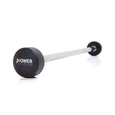 Power Systems ProStyle Steel Straight Bar Fixed Barbell for Curls, Presses, Rows, Deadlift, Squats, and Other Gym Weight Training, 30 Pounds