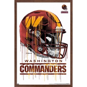 Trends International NFL Washington Commanders - Drip Helmet 22 Framed Wall Poster Prints - 1 of 4