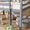 Sapphtopaz Wooden Low Loft Bed with Guardrails & ladder,Space-Saving Loft Bed Frame with Under Bed Storage for Kids Bed for Nursery - 3 of 4