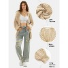 EXLURA Womens 2025 Oversized Cardigan Sweaters Fall Winter Lightweight Soft Knit Cardigan Open Front Button Outwear Coats - 4 of 4
