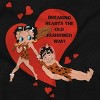 Betty Boop Caveman Heartbreaker Womens Graphic T Shirt Tees Brisco Brands - 2 of 4