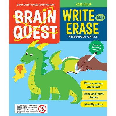 Brain Quest Write And Erase: Preschool Skills - (brain Quest Workbooks ...