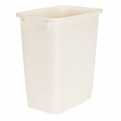 Rubbermaid Wastebasket, L, Wht