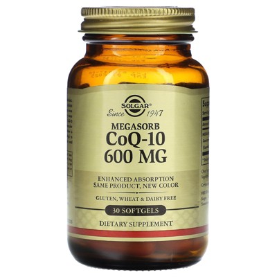Solgar Megasorb CoQ-10, 600 mg, 30 Softgels