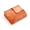 Plush Textured Quilted Diamond Fleece Blanket by Blue Nile Mills - 2 of 4