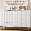 8 Drawer Dresser for Bedroom, Fluted 54" Wide Modern Chest of Drawers with Deep Drawers, Wooden Dresser Organizer for Living Room, Hallway, Kids Room - 4 of 4