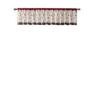 Gracie Mills Rogelio Floral Embroidered Window Valance - 1 of 4