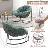 MOONMISS Outdoor Rocking Chair, Patio Oversized Wicker Egg Rocking Chair,Indoor & Outdoor Comfy Rocker Chair with Thick Cushion - 4 of 4