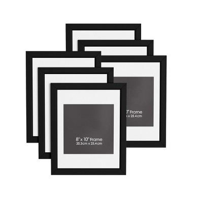 Hastings Home 8x10 Picture Frames - 6 Pack, Black