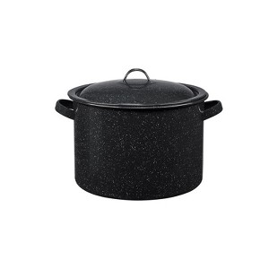 Granite Ware Porcelain Enamel Stew Pot 7.5 qt Black - 1 of 1