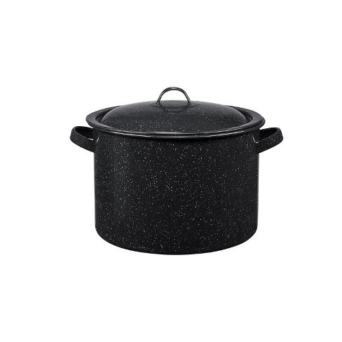Granite Ware Porcelain Enamel Stew Pot 7.5 Qt Black : Target