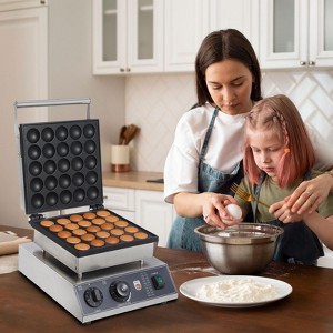 25Pcs Mini Dutch Pancake Maker, Commercial Electric Nonstick Pancake Maker Machine With 1.8" and , Diameter Mini Muffin Maker - 1 of 4
