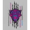 Girl's Black Panther: Wakanda Forever Geometric Black Panther Icon Scratch T-Shirt - 2 of 4