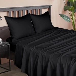 3/4 Pieces Brushed Microfiber Bed Sheet Set, 1800 Super Soft and Cozy Sheet Set - NTBAY - 1 of 4