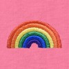 Dalix Rainbow Embroidered Lightweight Relaxed Jersey Tee Summer Cute Positive Womens - 2 of 4