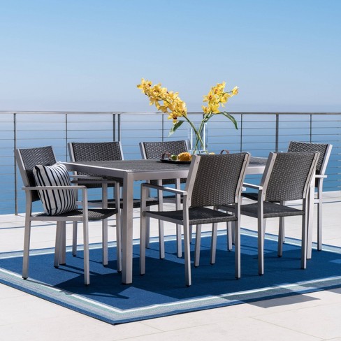 Wicker Outdoor Patio Dining Set, Crested Bay Outdoor Furniture