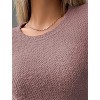 Coolmee Women's Casual Long Sleeve T Shirt Crewneck Slim Fall Pullover Tunic Sweater Tops - 3 of 4