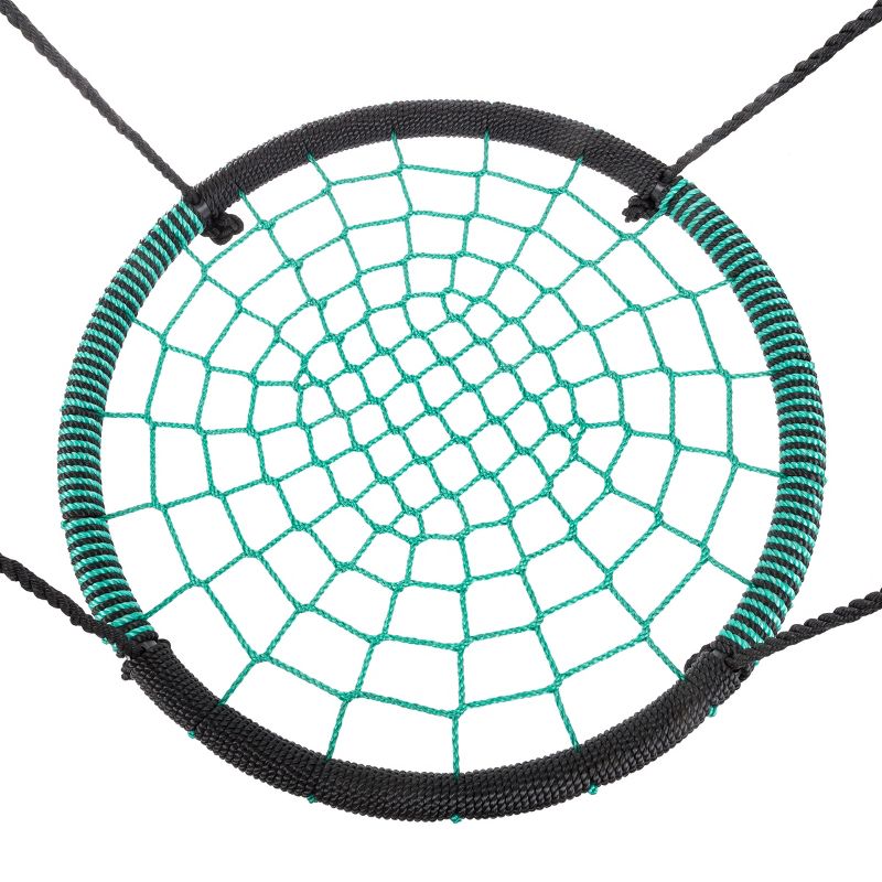 Toy Time Kids' Large Spider Web Saucer Hanging Tree Swing, 3 of 6