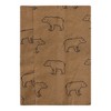 Hudson Baby Cotton Flannel Burp Cloths, Brown Bear 7 Pack, One Size - 4 of 4
