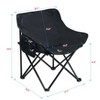 ORRD 2PCS Outdoor Camping Chairs Folding/Portable, Carry Bag ,Black - 4 of 4