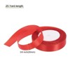 Unique Bargains Double Face Wide Satin Ribbon with Gold Edges for Wedding Bouquet - 2 of 4