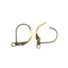 John Bead Must Have Findings Metal Gold 15mm Ear Wire Leverback for Jewelry Making Findings, 12 Pieces - 2 of 4
