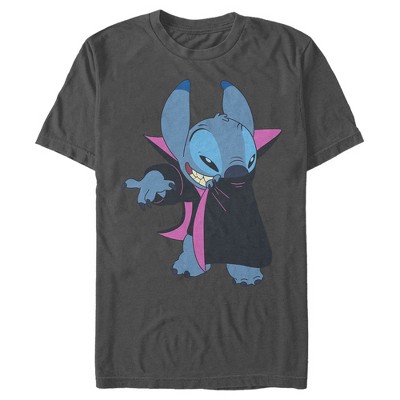 Men's Lilo & Stitch Alien Vampire T-shirt - Charcoal - 2x Large : Target
