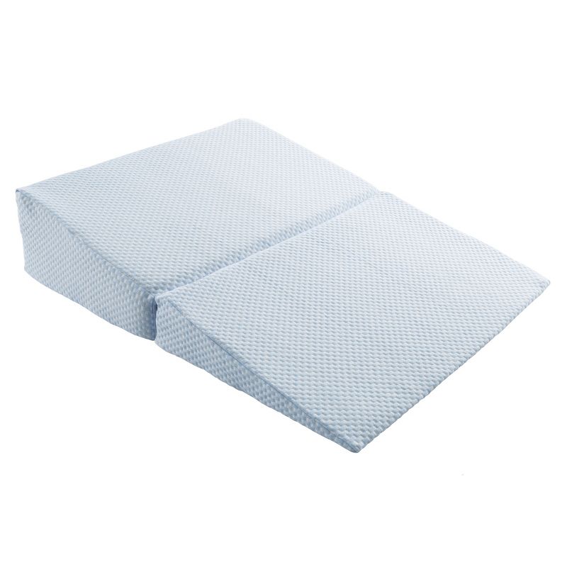Hastings Home Folding Ergonomic Memory Wedge Foam Pillow - Blue, 3 of 9