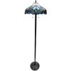 HomeStock Lydia Tiffany-Style 2 Light Victorian Floor Lamp 17" Shade - 2 of 2