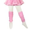 Wrapables Animals and Fun Colorful Baby & Toddler Leg Warmers, Striped Ruching Pink - 3 of 3