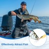 Unique Bargains Treble Hooks Metal Spinner Fishing Spoons for Freshwater Saltwater Salmon 10 Pcs - 4 of 4
