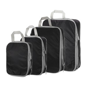 Unique Bargains Compression Packing Cube Expandable Storage Travel Luggage Organizer 4 Pcs - 1 of 3