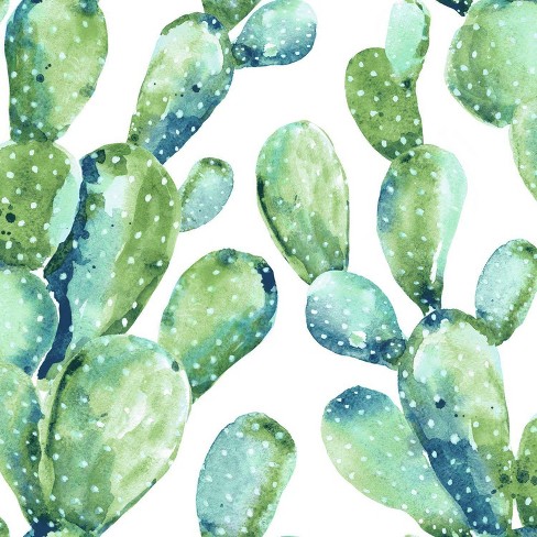 Roommates Prickly Pear Cactus Peel Stick Wallpaper Target