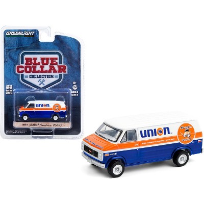 1987 GMC Vandura 2500 Van "Union 76" Blue and White w/Orange Stripe "Blue Collar Collection" 1/64 Diecast Model Car Greenlight