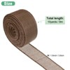 Unique Bargains Burlap Wired Edge Durable Thick Fabric Ribbons for DIY Crafts 1 Pc - 3 of 4