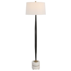 Uttermost Miraz Floor Lamp – 65.75"H Cast Iron Base with White Marble Foot & Brushed Brass Accents - 1 of 4