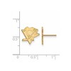 Black Bow Jewelry 14k Yellow Gold Pittsburgh Penguins NHL Stud Earrings - 2 of 3