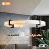 Modern LED Pendant Light, 24-Inch Round Hanging Chandelier with Adjustable Height - 3 of 4