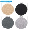 Unique Bargains Indoor Cotton Rope Non-slip Plant Coasters 4 Pcs - 2 of 4